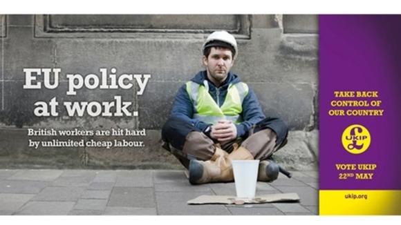 UKIP poster campaign accused of ‘hypocrisy’ for employing Irish actor